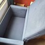 Compact Blue Sofa Bed Image 3