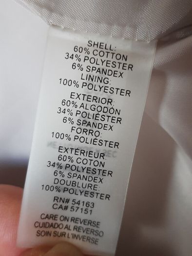 CALVIN KLEIN  Jacket Cotton-Blend Size 16