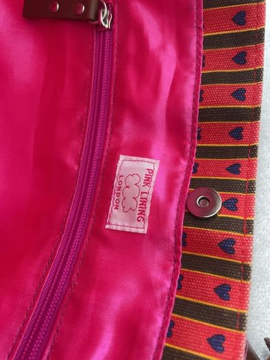 Large colourful tote bag