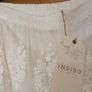 M&S Indigo Cream Skirt.  S.16.   B.N.W.T Image 4