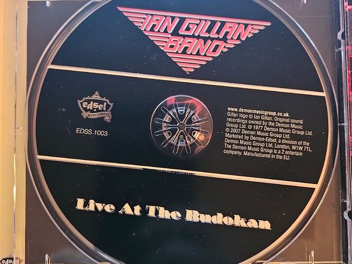 Ian Gillan Band "Live At The Budokan" Scarce CD Album