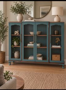 Glass display cabinet / sideboard