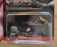 Star Wars - Vintage (Endor: Forest Battle) MicroMachines. Luke, Imperial & AT-ST