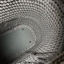 Handmade Grey Backpack  Polyester Cord  Faux Leather Image 7