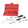 New 46 Pcs DIY Tool Set Screwdrivers Torx Hex Key Socket Wrench Bar Case #1440 Image 2