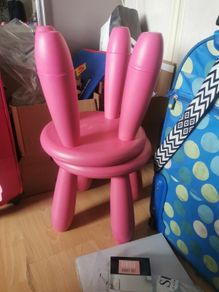 ikea mammut stool pink