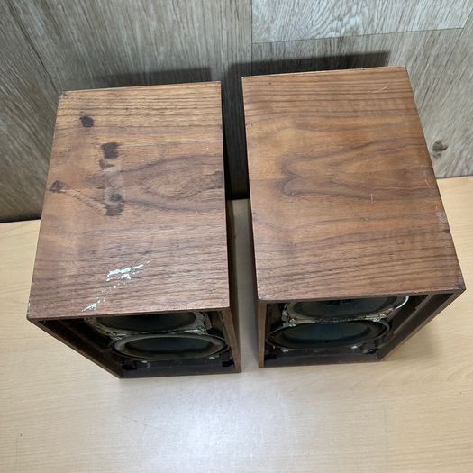 Pair Vintage Videoton D132 E Minimax II Teak Hifi Speakers - Made in Hungary