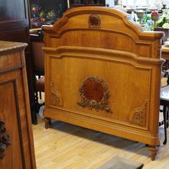 Antique French Oak Double Bed