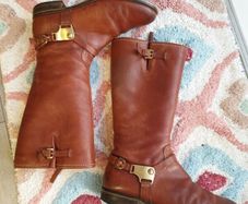 Ecco Leather Boots Size Uk 6 ( Eu 39)
