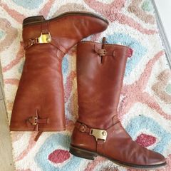 Ecco Leather Boots Size Uk 6 ( Eu 39)