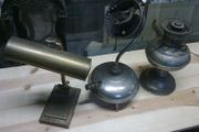 3 old lamps for spares or restoration