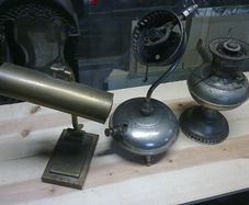 3 old lamps for spares or restoration