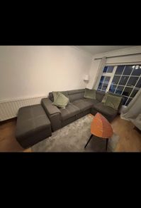 Large L-Shaped Fabric Sofa