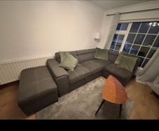 Large L-Shaped Fabric Sofa