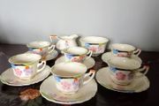 Vintage Myott Son &amp; Co Hand Painted Art Deco Tea Set