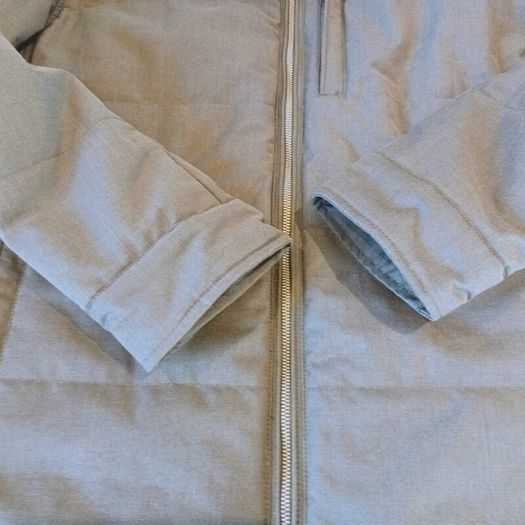 Paul Costelloe Living Men Grey Padded Quilted Jacket - Size XL