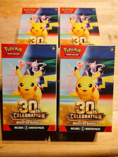 Pokemon Tcg 30th Anniversary Booster Bundle X4 English Sealed