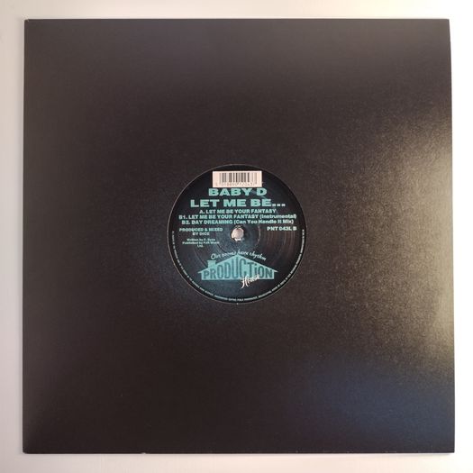 Baby D - Let Me Be Your Fantasy - Production House Records - HUGE Early 90s UK Vocal HOUSE Breaks Club CLASSIC! Original 92 PRESSING!!