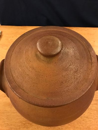 Hand thrown Pottery storage container