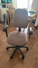 Adjustable Office Desk Chair Purple/Mauve Fabric