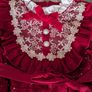 Red velvet dress Image 2