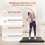 Treadmills Foldable with 10% Incline 1-12KM/H Under Desk Walking Pad with LED Display Remote Control APP Portable Running Machine for Home/Office Jogging Image 3