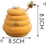 Ceramic Bee Hive Honey Pot Image 2