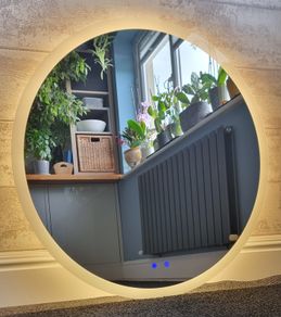 LED Bathroom Mirror Dual LED Demister Antifog