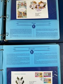 Great Historical Stamps First Day Covers 2 Binders - Job Lot - 102 pages