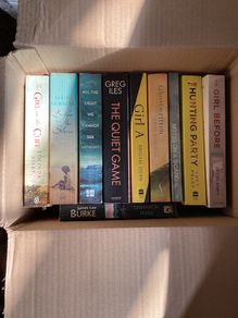 Box of 10 hardback thrillers