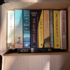 Box of 10 hardback thrillers