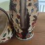 Indian Tree Pottery Jug Pitcher with basket H J Wood Vintage Ceramic Vase Staffordshire 579 Image 9
