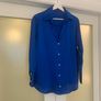 Zara Royal Blue Blouse Image 8