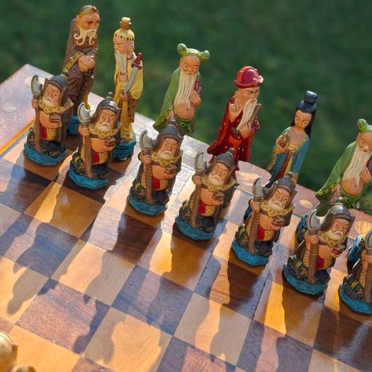 Vintage Chinese Style Chess Set