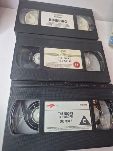 The Doors Vintage VHS Tape Bundle x4 (Mold-Free)