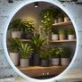 LED Bathroom Mirror Round 100cm Antifog Dual LED Image 2