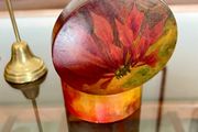 Vintage German Wooden Hand Painted Lacquered Jewellery Trinket Box Ring Box
