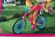Vintage Mattel 1995 Barbie Doll Biking Fun Bike