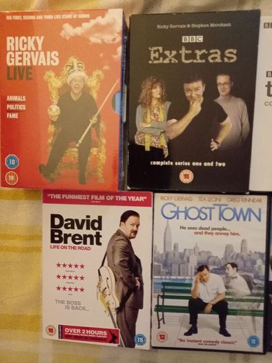 Ricky Gervais Dvd Collection Extras The Office Etc Comedy
