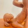 Hand built Red clay figurative study sculpture Image 3
