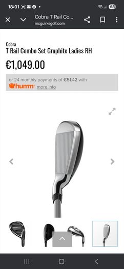 Ladies Golf T Rail Graphite Combo set RH