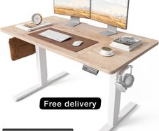 120 x 60cm Sit Stand Electric Home Office Desk with Memory Smart Pannel