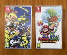 Nintendo Switch games x 2. Mario & Luigi Brothership + Splatoon 3
