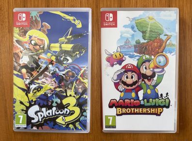 Nintendo Switch games x 2. Mario & Luigi Brothership + Splatoon 3