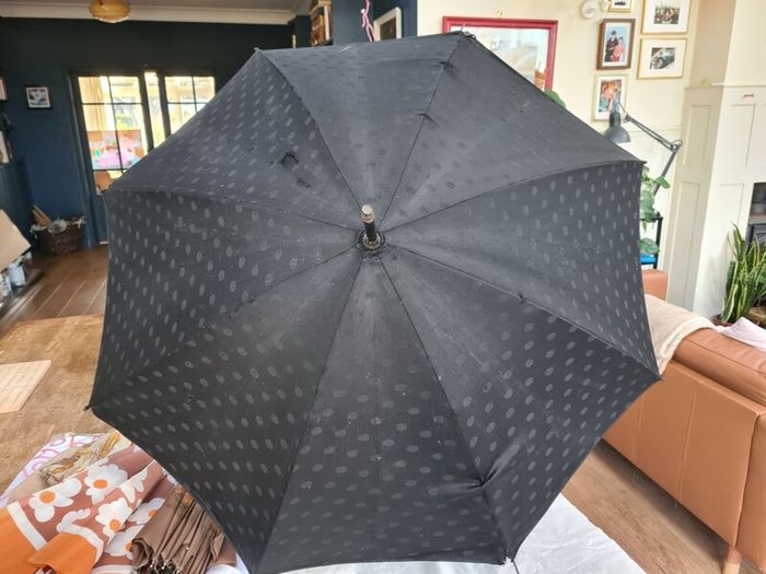Vintage Black umbrella / parasol B & C Champion, Rare find