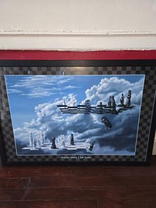 Jim Todd Offset Lithograph hand signed and numbered "Wrong Move"