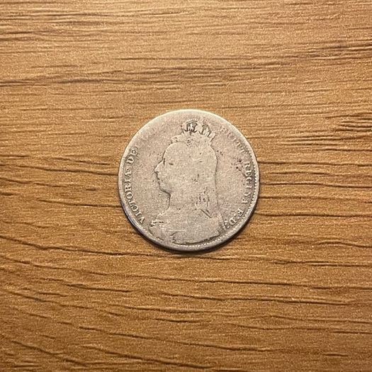 1892 Silver shilling, UK
