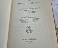 The Nature and Treatment of Mental Disorders (1944) by Dom Thomas Verner Moore
