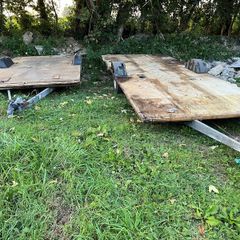 Trailer axle or trailer base