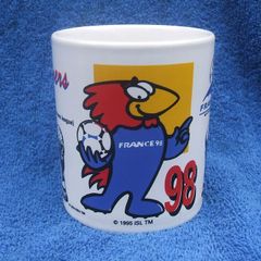 FRANCE 98 (16th FIFA World Cup) - an official merchandise/souvenir mug for the 1998 soccer World Cup